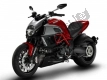 Alle originele en vervangende onderdelen voor uw Ducati Diavel Brasil 1200 2012.
